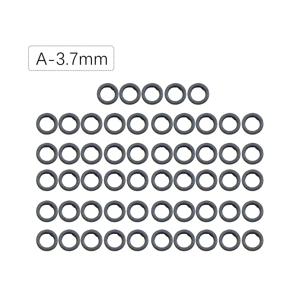 50pcs Carp Fishing Accessories Round Ring Swivels For Hair Chod Rig Pop up Bait Boilie Hook Swivels Connector Terminal Tackle