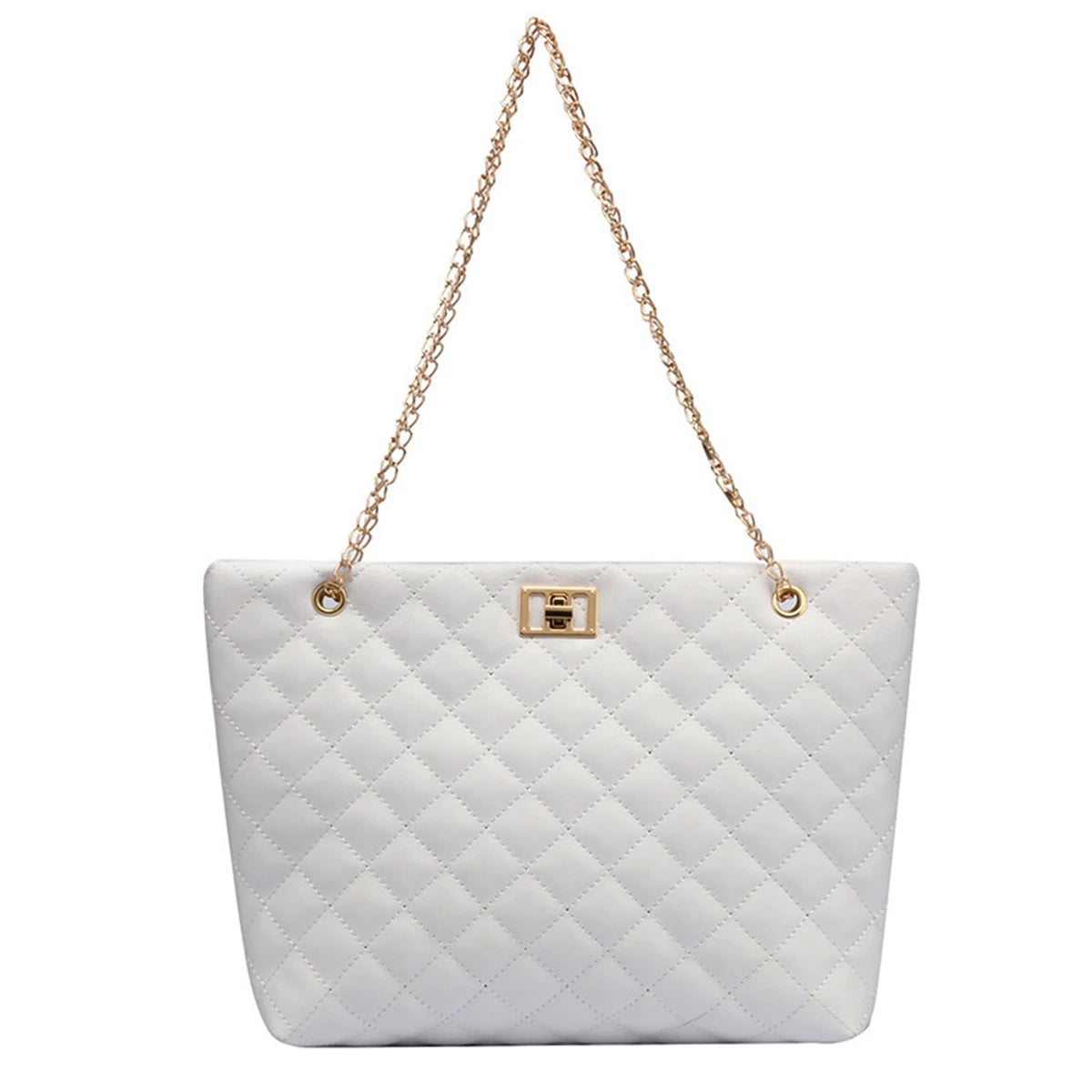 Tote Bags for Women PU Leather Diamond Lattice Handbag Personality Large Capacity Underarm Shoulder Bag Designer Bag