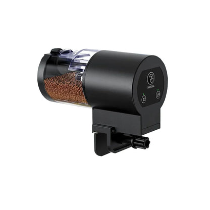 100ml Digital Automatic Fish Feeder Programmable Aquarium Food Dispenser with Timer IP66 Waterproof for Pond Turtle Tanks