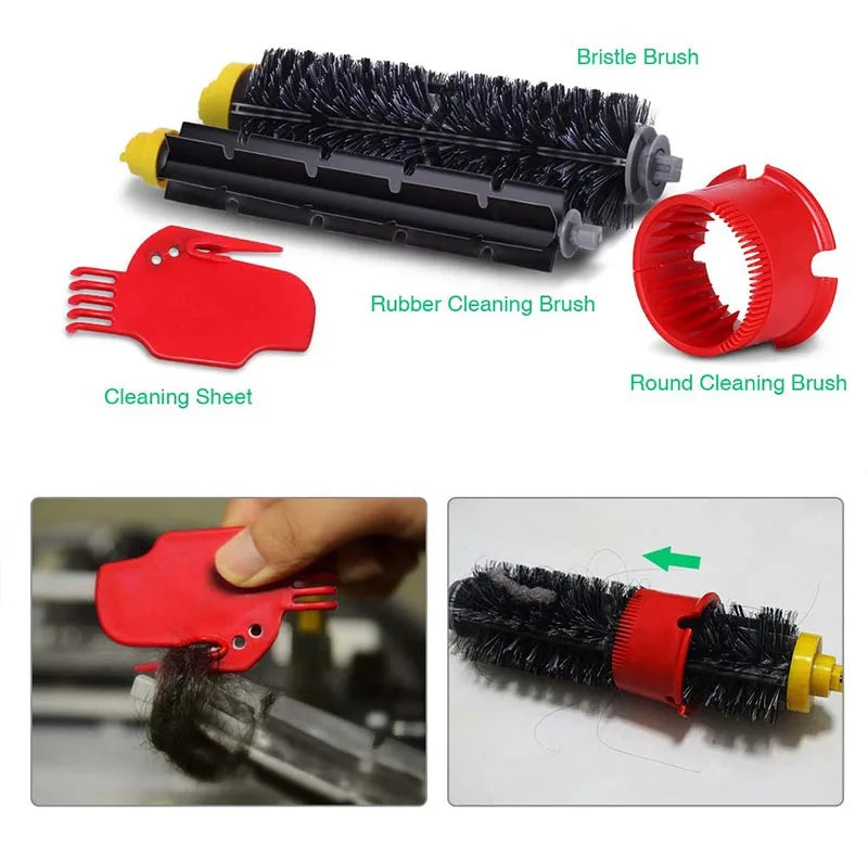For iRobot Roomba 600 Series 585 595 600 610 615 620 625 630 635 645 650 Robot Vacuum Cleaner Hepa Filter Main Side Brush Parts