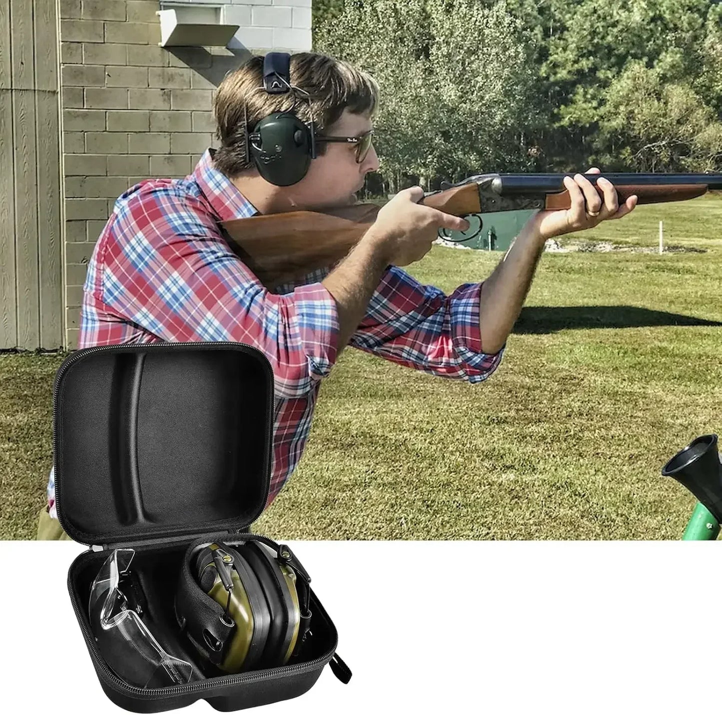 Storage Case Compatible with Walkers Razor Slim Howard Leight PROHEAR 016 Electronic Ear Protection Earmuffs