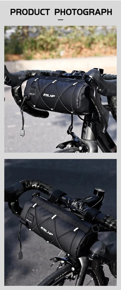 Waterproof Road Bicycle Handlebar Bag Multifunctional MTB Front Tube Bag Portable Frame Pannier Outdoor Shoulder bag