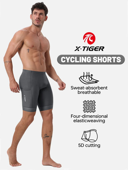 X-TIGER Cycling Shorts 6D Gel Cushioned Cycling Shorts MTB Cycling Briefs Cycling Lounge Pants Yoga Pants Sports Fitness Pants