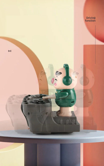 Children's Dancing Rock DJ Pig Electric Toys Cartoon Piggy Dolls Disc Swing With Lights Music Toys for Boy Girl Christmas Gifts