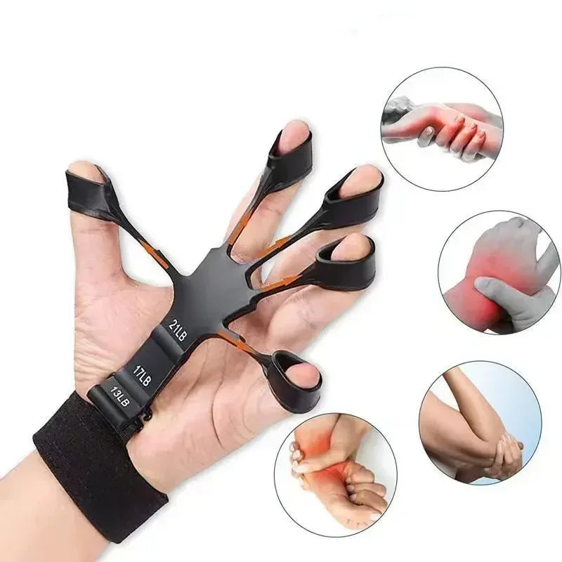 5-Finger Trainer Silicone Wrist Grip Strengthener Hand Strength Recovery for Fingers Therapy & Vein Circulation Improvement