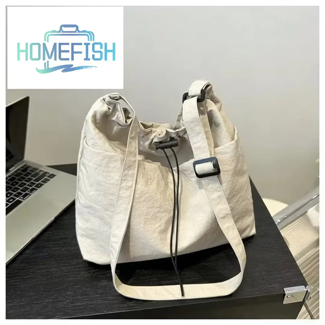 HOMEFISH Large Capacity Versatile Shoulder Bag for Women's Summer Popular Lightweight Crossbody Bag Minimalist Tote Handbag
