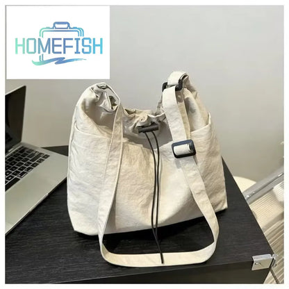 HOMEFISH Large Capacity Versatile Shoulder Bag for Women's Summer Popular Lightweight Crossbody Bag Minimalist Tote Handbag