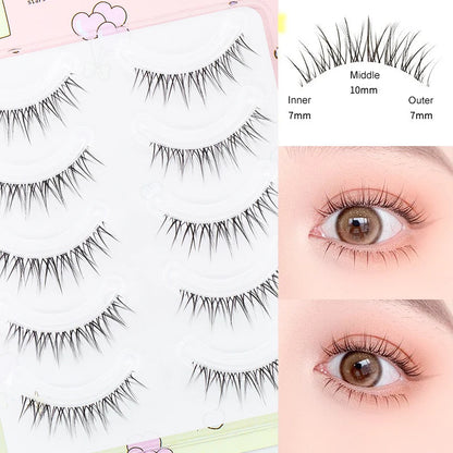 Dream Deer False Eyelashes A Type Eyelashes Upgraded Lash V-shaped 0.14mm Transparent Stem Soft Natural Eye Lashes Mink