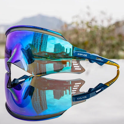 2025 Kapvoe Sport Sunglasses Road Bike Mountain Bicycle Cycl Glasses Riding Goggle Sports Eyewear for Man Women Cycling Glasses