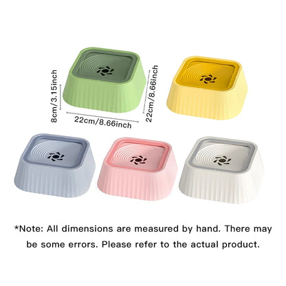 1 Piece of Spill-Proof Water Bowl for Pets - Designed for Cats and Dogs with Non-Slip Base and Floating Feature