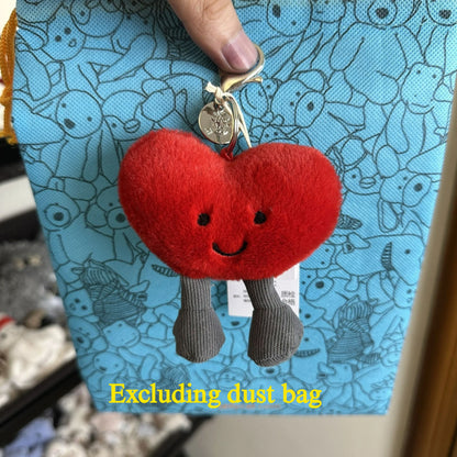 JC Hot Bag Cute Plush Toy label cute girl bag charm plush toy keychain Kawaii plush toy perfect as a birthday  Limited New Gift