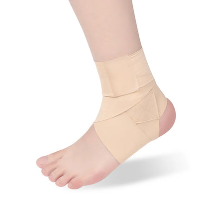 1Pcs Slim Ankle Guard Injury Recovery Ligament Strain Ankle Sprain Immobilization Adjustable Fit Pressure Straps Ankle Support