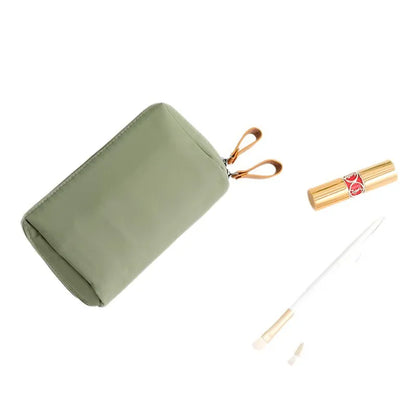 HOMEFISH Women Cosmetic Bag Solid Color Korean Style Makeup Bag Pouch Toiletry Bag Waterproof Makeup Organizer Case Luxury Bag