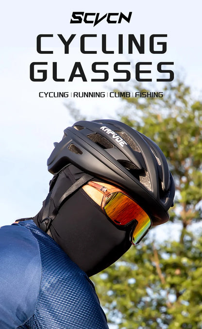 SCVCN Men Cycling Glasses Photochromic Sunglasses Mountain Bike Road Bicycle Eyewear MTB Cycle Goggles Sports UV400 Glasses Hot