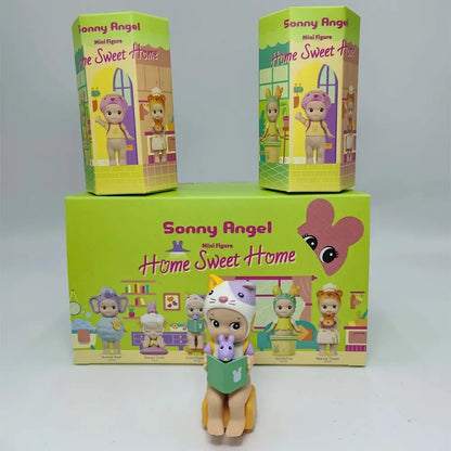 Sonny Angel Mini Figure Home Sweet Home Series Blind Box  Model Anime Doll Desktop Ornament Decor Toy Girl Birthday Gift