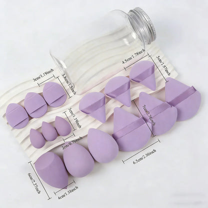 12pcs/15pcs Makeup Sponge Beauty Egg Cosmetic Blender Super Soft Foundation Sponges Powder Puffs Women Make Up Tools Accessories