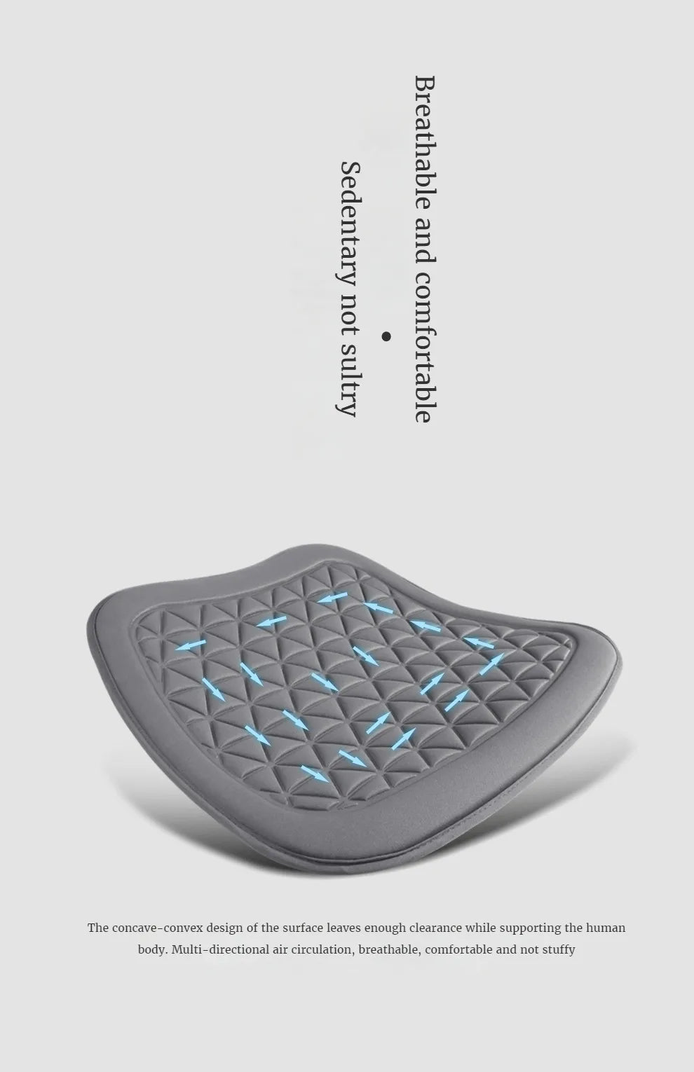 3D Suspended  Car Seat Cushion,  Seat Cover With Embossed Pattern  Four Seasons General Fit for Most Cars