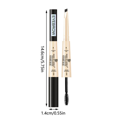 Thin Headed Eyebrow Pencil With Waterproof And Durable Brush Head Contour, Naturally Suitable For Everyone