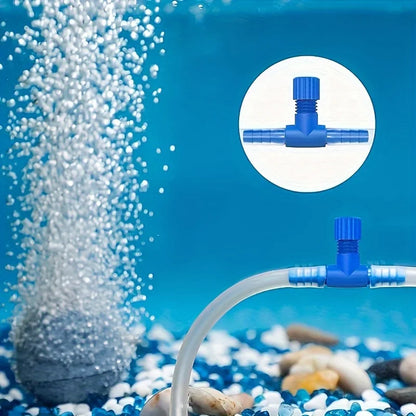 Aquarium Air Control Valve, 4pcs, Adjustable One-Way Air Flow Regulator, Fish Tank Accessories