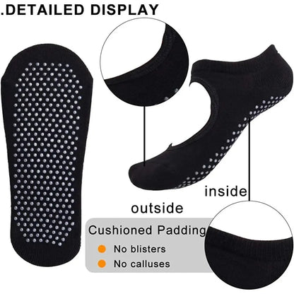 High Quality Women Yoga Socks Anti-Slip Breathable Backless Pilates Socks Ankle Ladies Ballet Dance Sports Socks for Fitness Gym