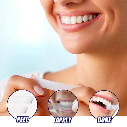 Teeth W-hitening Stickers Mint W-hite Teeth Gel Tooth W-hitener Strips Teeth Yellow Smoke Stains Tea Stains Oral Hygiene Care