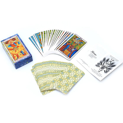 Tarot español Fournier Juego de Sociedad El Tarot de Marsella 78 cartas a todo color y folleto de instrucciones Tarot español