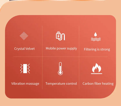Electric Heating Shoulder Neck Pad Cervical Wrap Three Gear Thermal Compress Massager Vibration Shawl Warm Back Tool Relax Brace