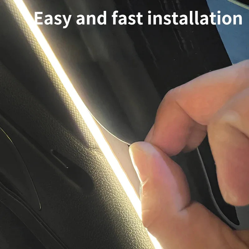 Car Trunk Light Ambient Decorative Atmosphere Lamp Led Flexible Strip Universal Ultra-bright Interior 12V