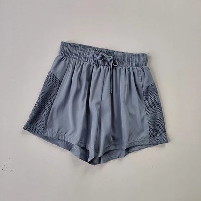 Women's Summer Sports Fitness Short Quick Dry Loose Anti Glare with Pocket Style New Pants