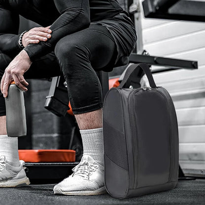 Portable Golf Shoe Bag Oxford Cloth Shoe Carrier Bags Breathable Lightweight Golf Handbag Dustproof Football Tennis Shoe Bag