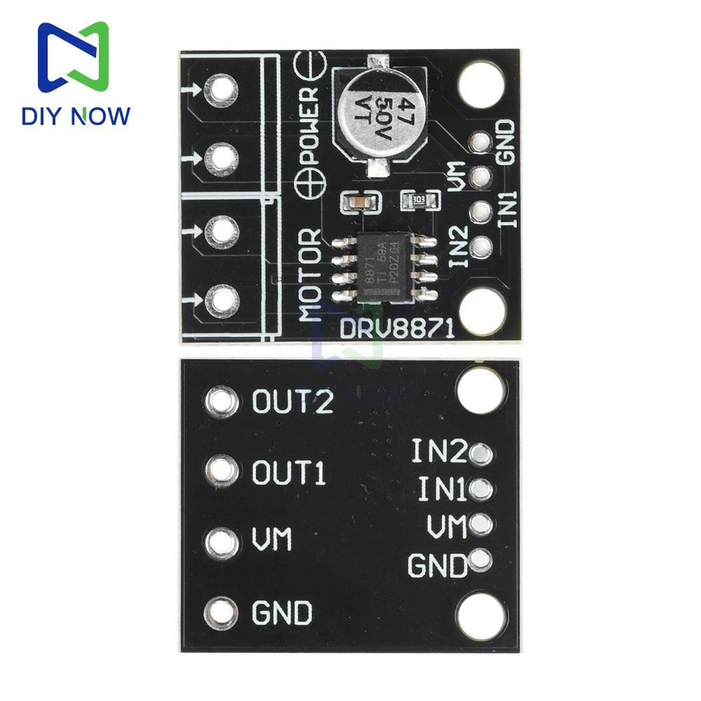 5/1Pcs DRV8871 DC 6.5-45V H-Bridge Motor Driver Module 3.6A Brushed DC Motor Control PWM 10A Sinking Source for DIY Robot