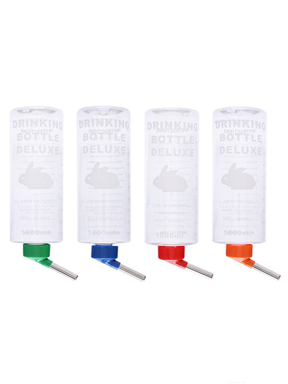 1 PC 1000ml Random Color Small Animals Drinker Auto Drinking Hangable Water Bottle for Rabbit Guinea Pig Parrot Rabbit Feeder