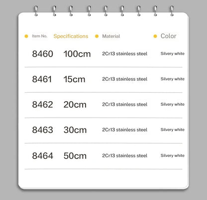 Deli Stainless Steel Ruler for Students And Woodworkers Straight Edge Measuring Tool for Drawing And Drafting 15/20/30/50cm