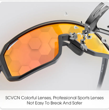 SCVCN Cycling Sunglasses Bike Mountain Driving Glasses Outdoor Sports Hiking Glasses Men's Glasses for Leisure Sunglasses