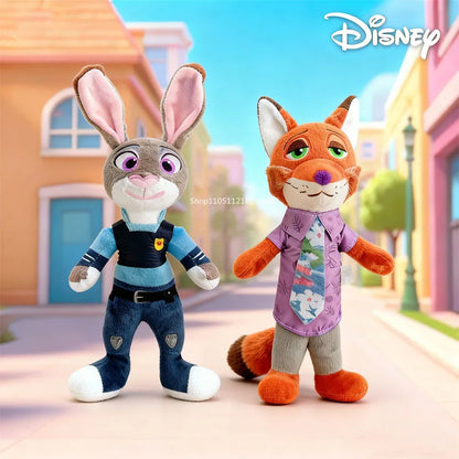 Hot Zootopia Disney Cartoon Anime Plush Toy Fox Nick Wilde Rabbit Judy Hopps Doll Soft Stuffed Animals Toys Kids birthday Gifts