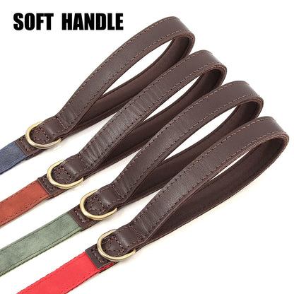 Personalized Dog Collar Leash PU Leather Dog Collars With Walking Lead Rope Free Custom Pet ID Necklace for Small Large Dogs Pug