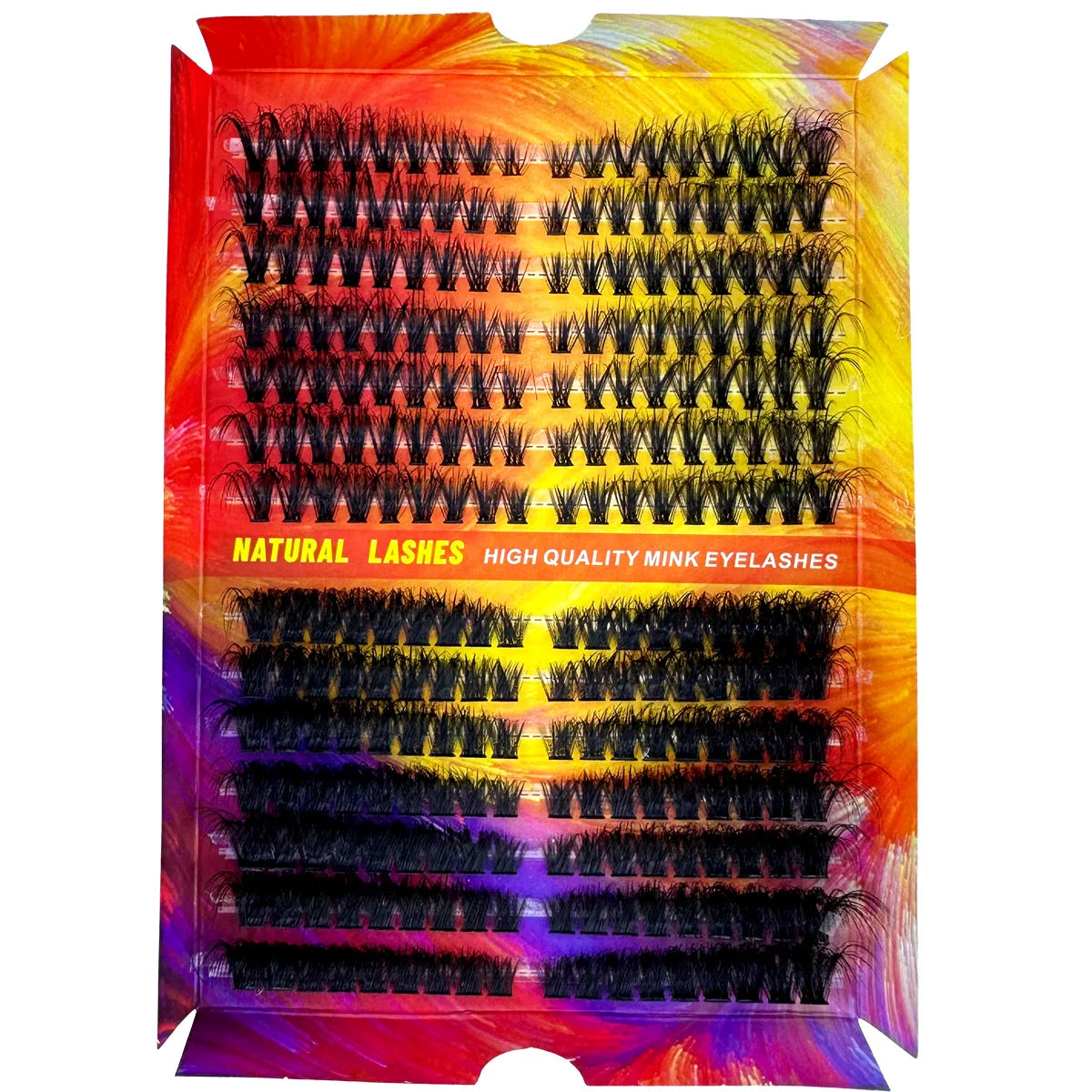 DIY 5D Fluffy Lash Clusters 60/80/100 Mixed Tray Thick Eyelash Clusters Wispy Individual Lashes Cluster Eyelash Extensions 12Row