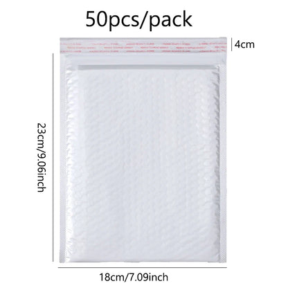 Pearlescent Bubble Mailers Padded Envelopes, Self-Adhesive Waterproof Shipping Bags with Foam Lining for Packaging and Mailing