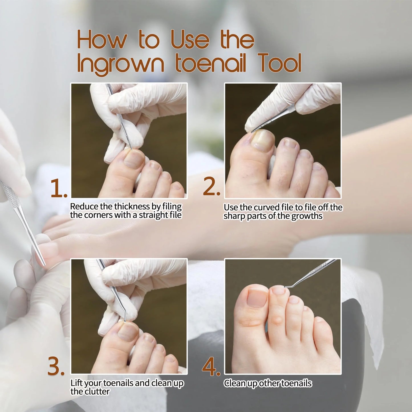 Professional Grade Concave Stainless Steel Nail Clippers for Thick Nails and Ingrown Toenails Sharp Curved Blade for Easy Trimmi