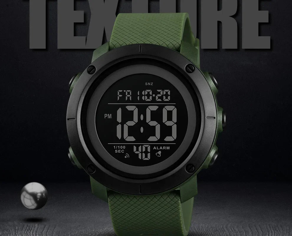 SKMEI 1426 Sports Waterproof Digital Watch for Men Stopwatch Electronic LED Display Mens Wristwatches Reloj Masculino Clock 1416