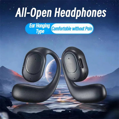 Wireless Headphones Bluetooth Headset With Microphone Bone Conduction Handsfree Noise Canceling Earphones For Driving Audifonos