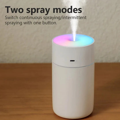 HOMEFISH Colorful Portable Mini Air Humidifier USB Rechargeable Wireless Home Car Aroma Diffuser Essential Oil Atomizer