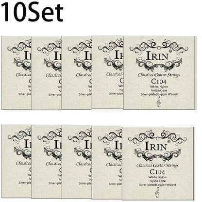 6 Pcs Strings Classical Guitar Strings Black Clear Nylon Guitarra Strings Sliver Plated Copper Wound String Guitar Accessories