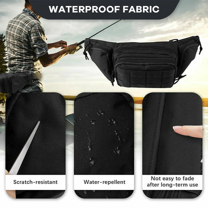 New Outdoor Multi functional Invisible Waist Attachment Bag for Men's Sports Storage Waist Bag Outdoor Tool Kit
