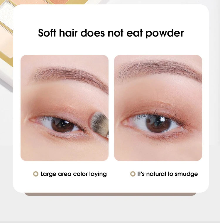 Double-headed painting eyeshadow brush novice makeup brush soft hair does not eat powder natural dizzy dye easy makeup