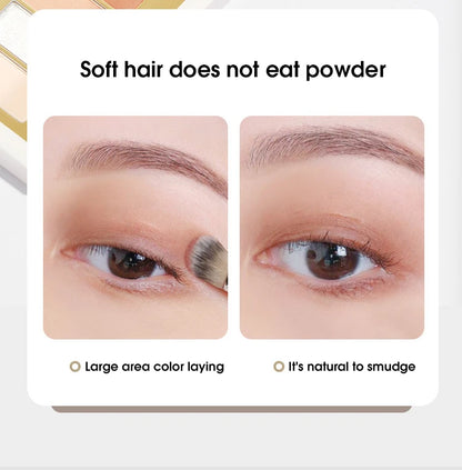 Double-headed painting eyeshadow brush novice makeup brush soft hair does not eat powder natural dizzy dye easy makeup