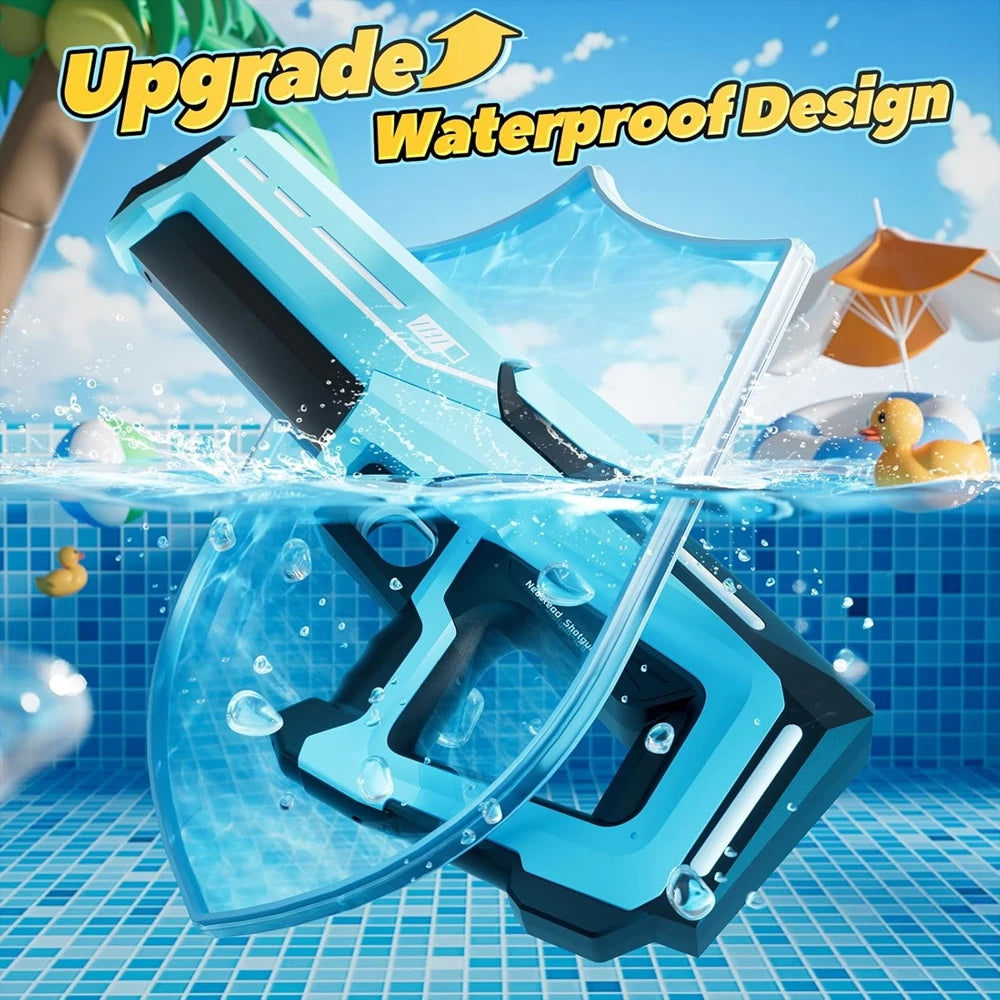 Electric Water Gun Toy for Adults Powerful Automatic Suction Water Blaster Summer Gift Beach Pool Garden Game Outdoor Fun Toy