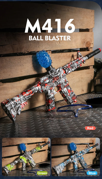 M416 Electric Blaster Gun Set, High Precision Shooting Toy, Perfect Outdoor Toy Gift for Birthday (Bullets Excluded)