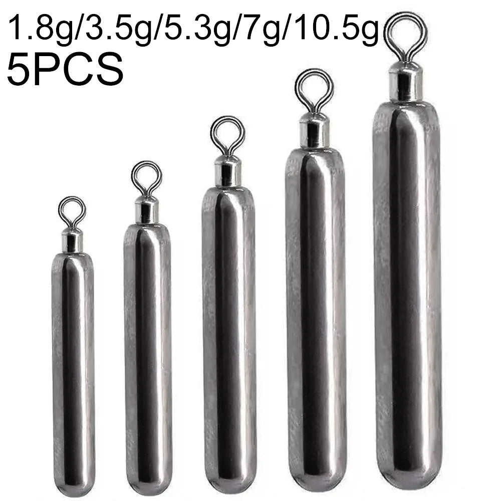 Tungsten Steel Fishing Weight Mold 1.8g 3.5g 5.3g 7g 10.5g cylinder Drop Shot Pendant Swivel Pesca Metal Jig Cast Tackle Sinker