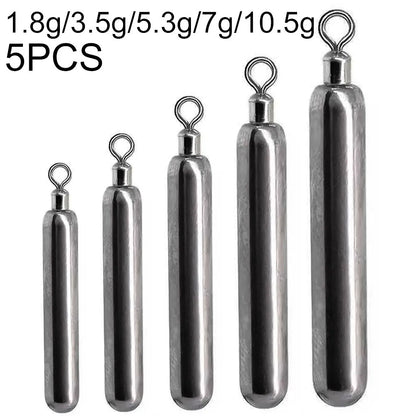 Tungsten Steel Fishing Weight Mold 1.8g 3.5g 5.3g 7g 10.5g cylinder Drop Shot Pendant Swivel Pesca Metal Jig Cast Tackle Sinker